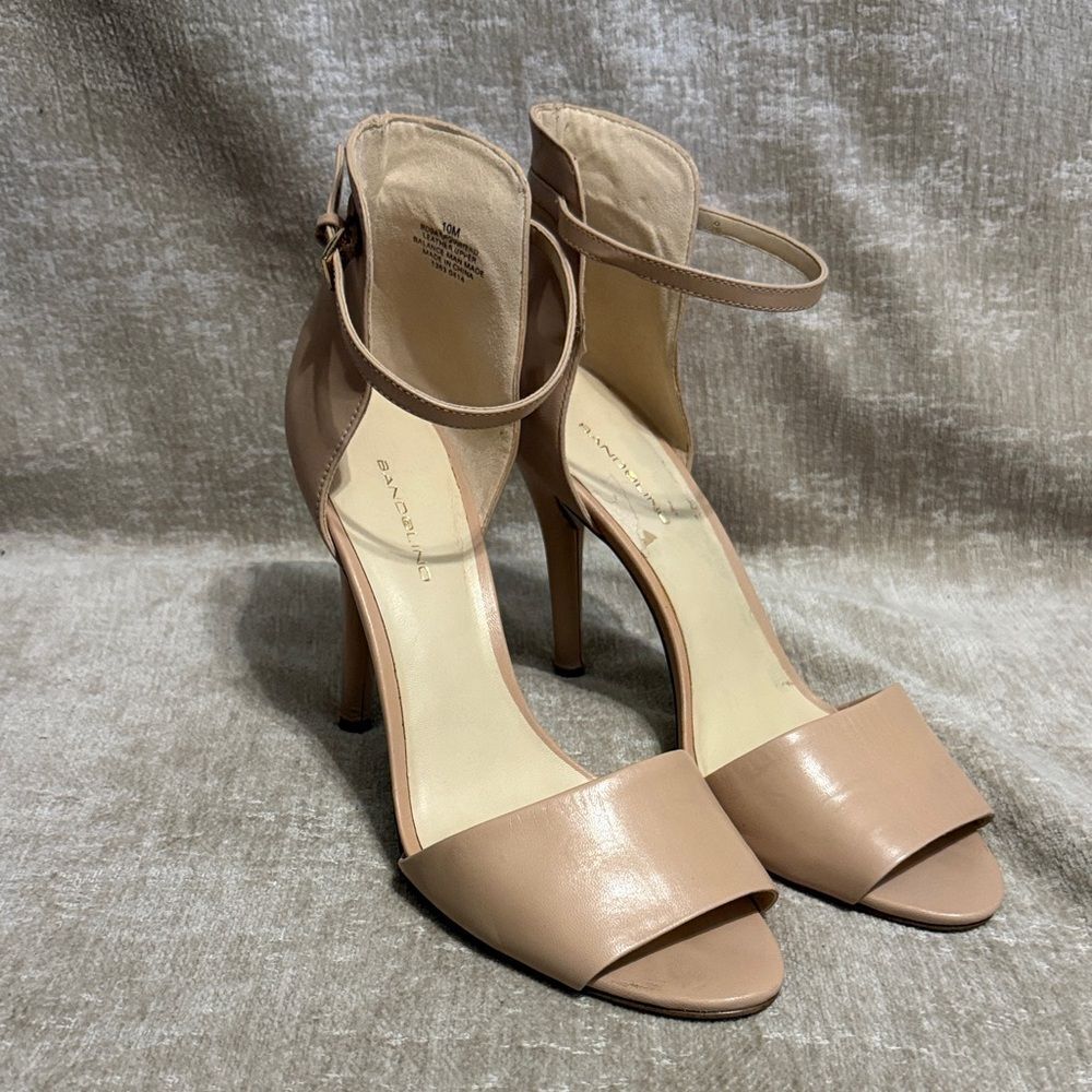 Bandolino Nude Ankle Strap Heels